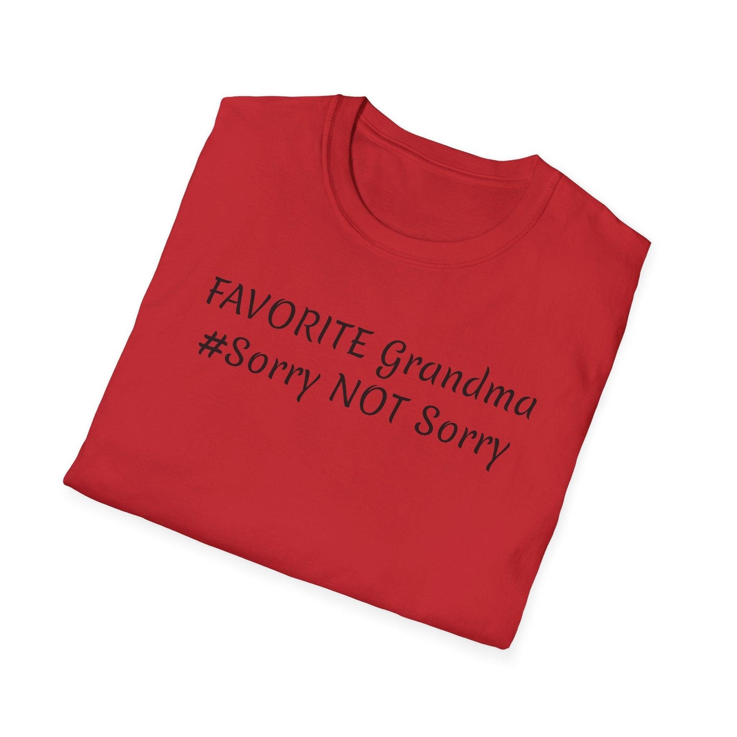 FAVORITE GRANDMA Unisex Softstyle T-Shirt - Miniaday Designs, LLC.