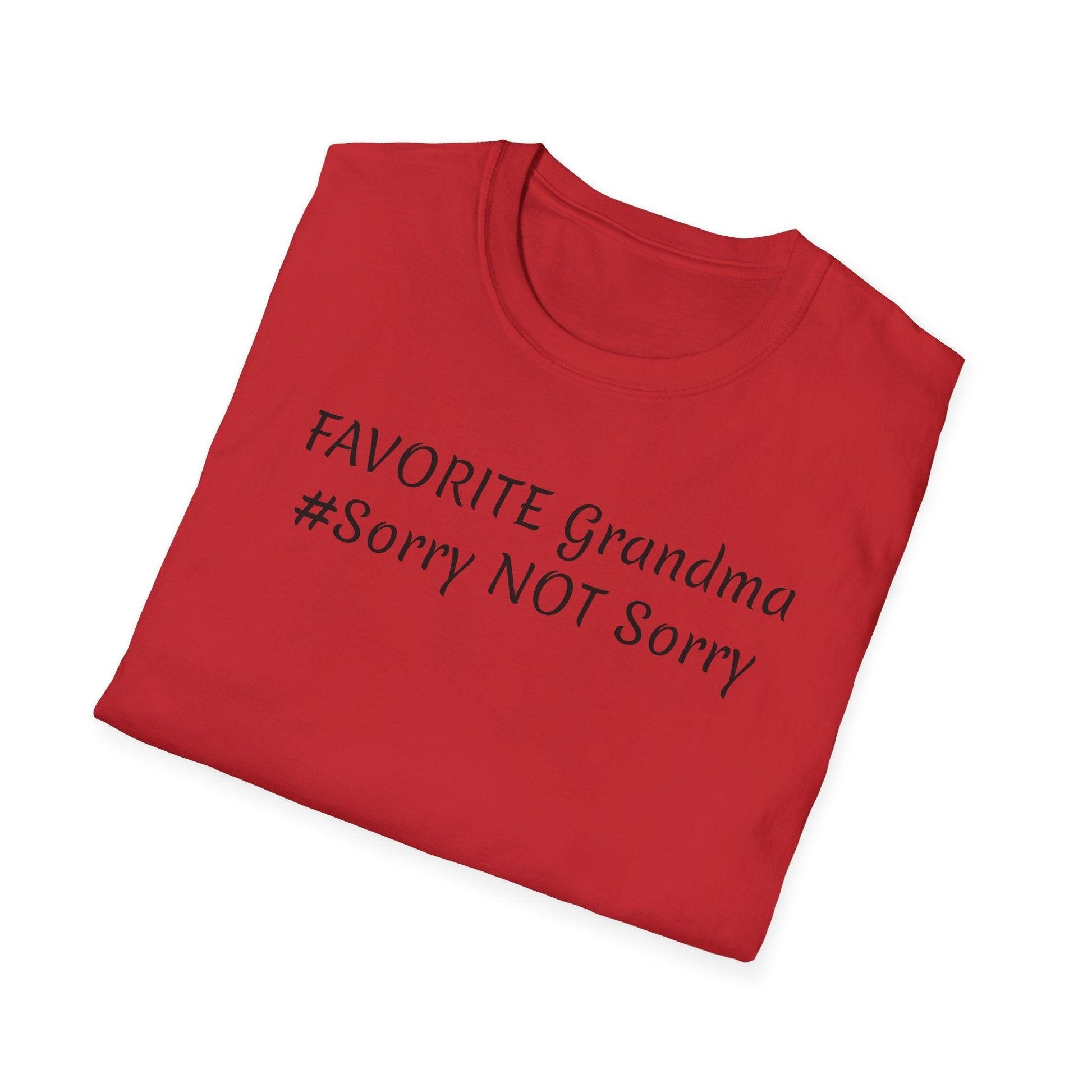 FAVORITE GRANDMA Unisex Softstyle T-Shirt - Miniaday Designs, LLC.