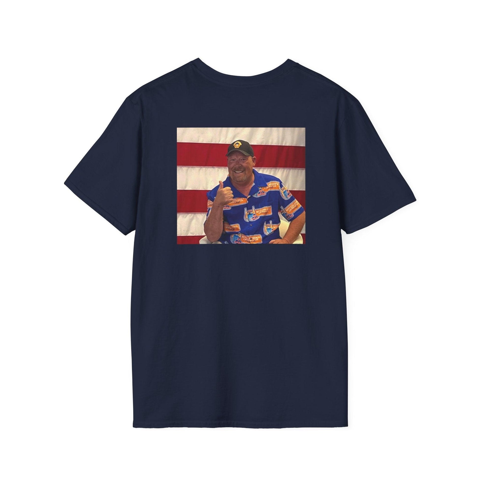 Bitcoin Ben Free Men Unisex Softstyle T-Shirt - Miniaday Designs, LLC.