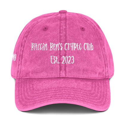 5.36" x 2" Length and Height of Font Bitcoin Ben's Crypto Club EST Haystack  Font VINTAGE (Embroidery)