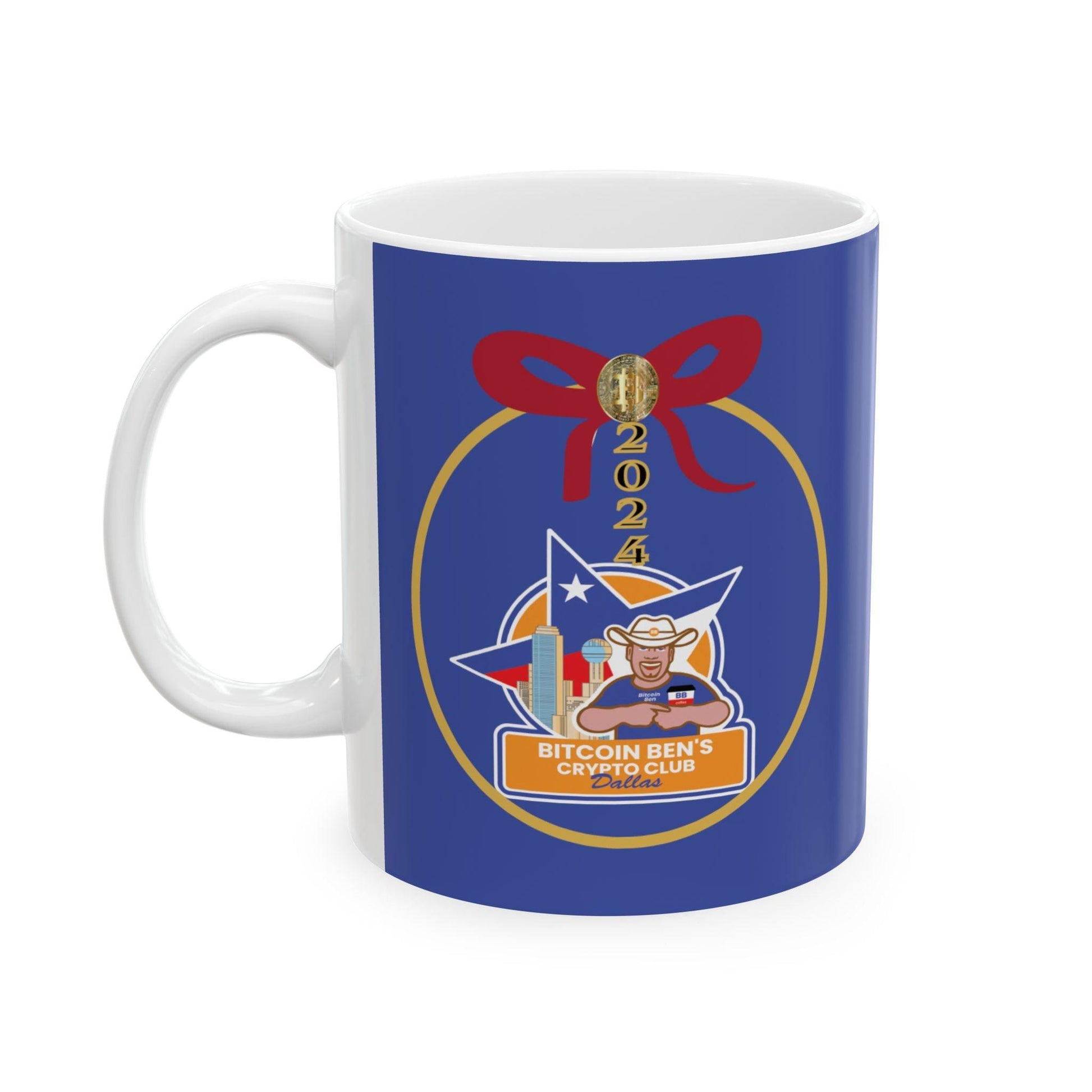 BBCC Dallas Christmas Ceramic Mug, (11oz, 15oz) - Miniaday Designs, LLC.
