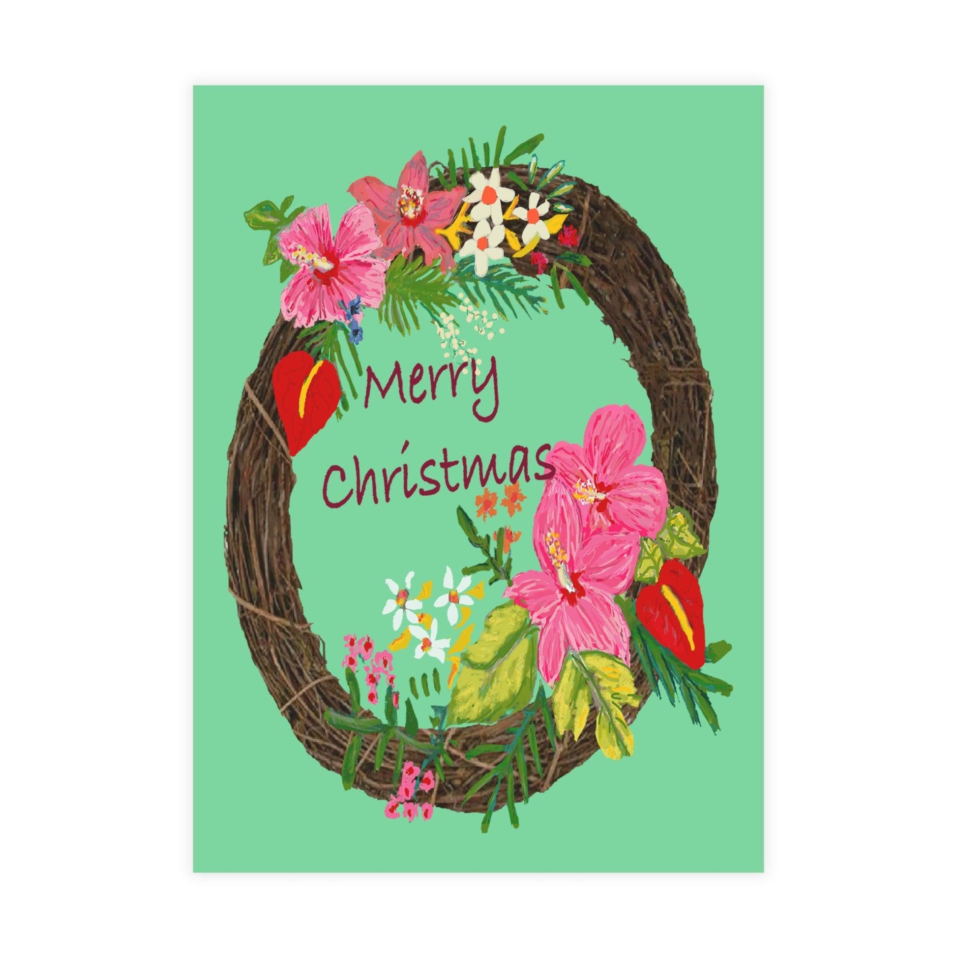 Miniaday Designs Tropical Christmas Postcard Bundles (envelopes included) - Miniaday Designs, LLC.