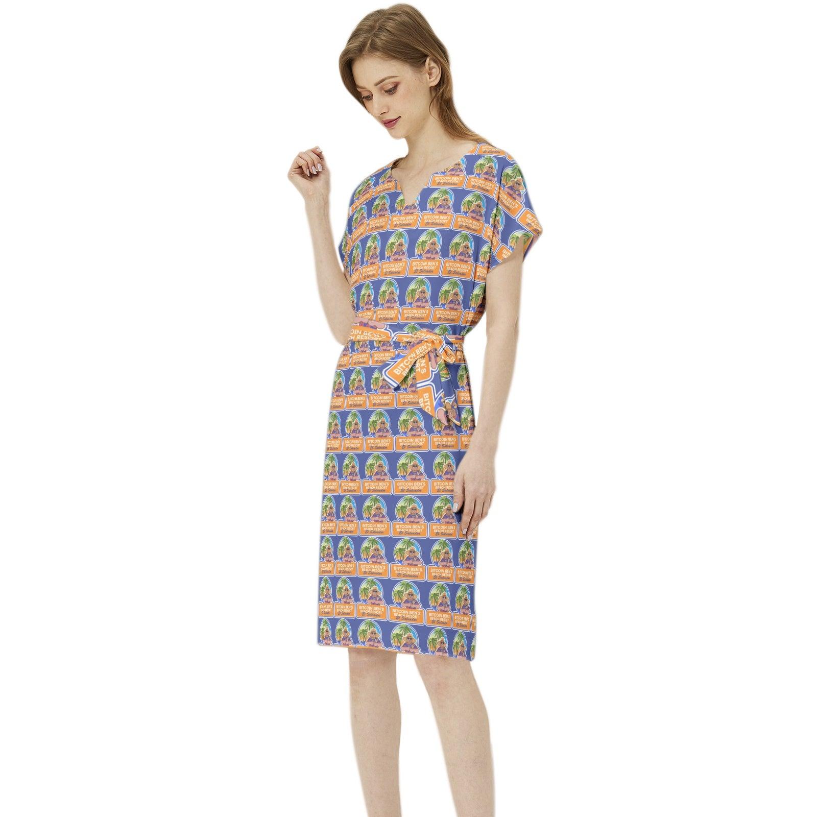 BBCC El Salvador Women's Dress with Belt - Miniaday Designs, LLC.