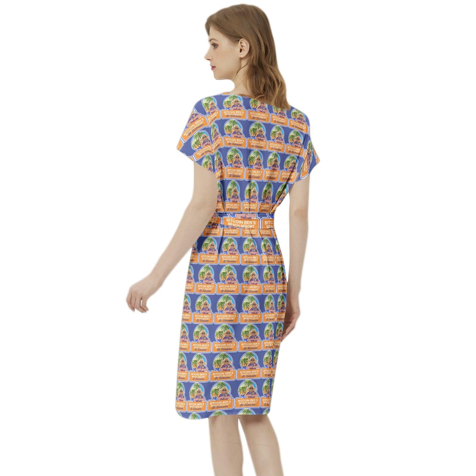 BBCC El Salvador Women's Dress with Belt - Miniaday Designs, LLC.