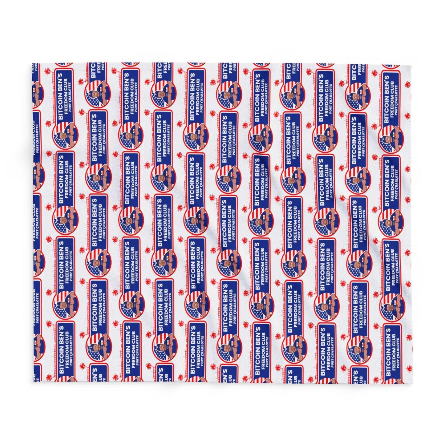 Bitcoin Ben Freedom Club Arctic Fleece Blanket - Miniaday Designs, LLC.