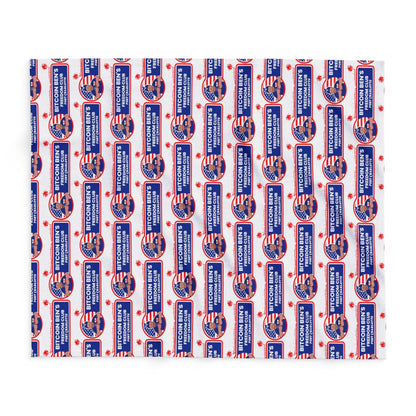 Bitcoin Ben Freedom Club Arctic Fleece Blanket - Miniaday Designs, LLC.