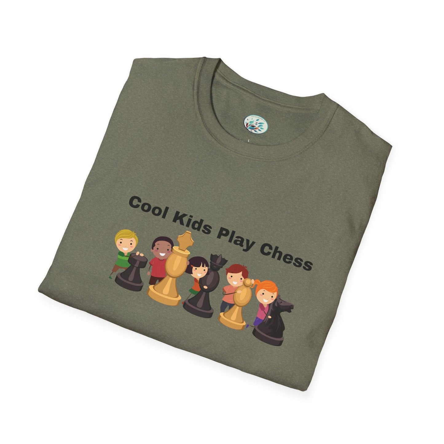 Cool Kids Play Chess Unisex Softstyle T-Shirt Men's Size - Miniaday Designs, LLC.