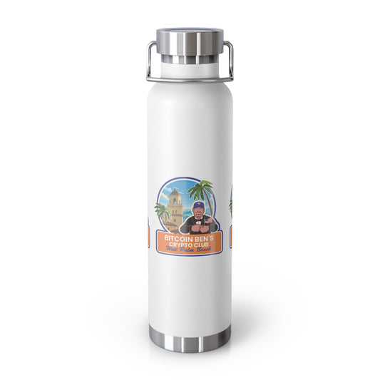 BBCC West Palm Beach Club Copper Vacuum Insulated Bottle, 22oz