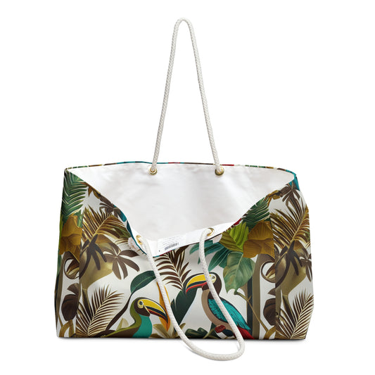 Miniaday Designs Weekender Bag Tropical Toucan Multicolor - Miniaday Designs, LLC.