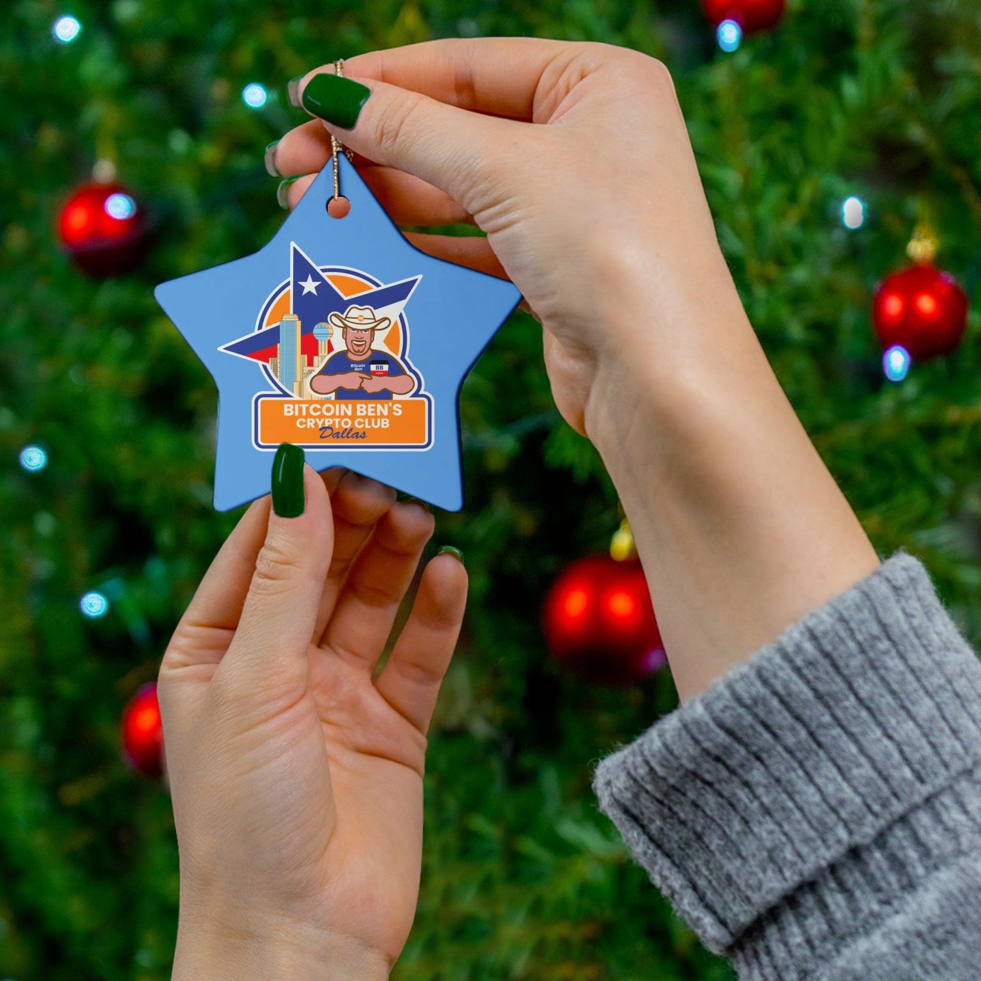 BBCC Dallas Ceramic Ornament (1 Ornament) - Miniaday Designs, LLC.