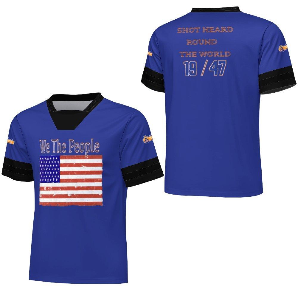 Jersey (S33T) Bitcoin Ben Mass Blue and Black Ball Uniform - Miniaday Designs, LLC.