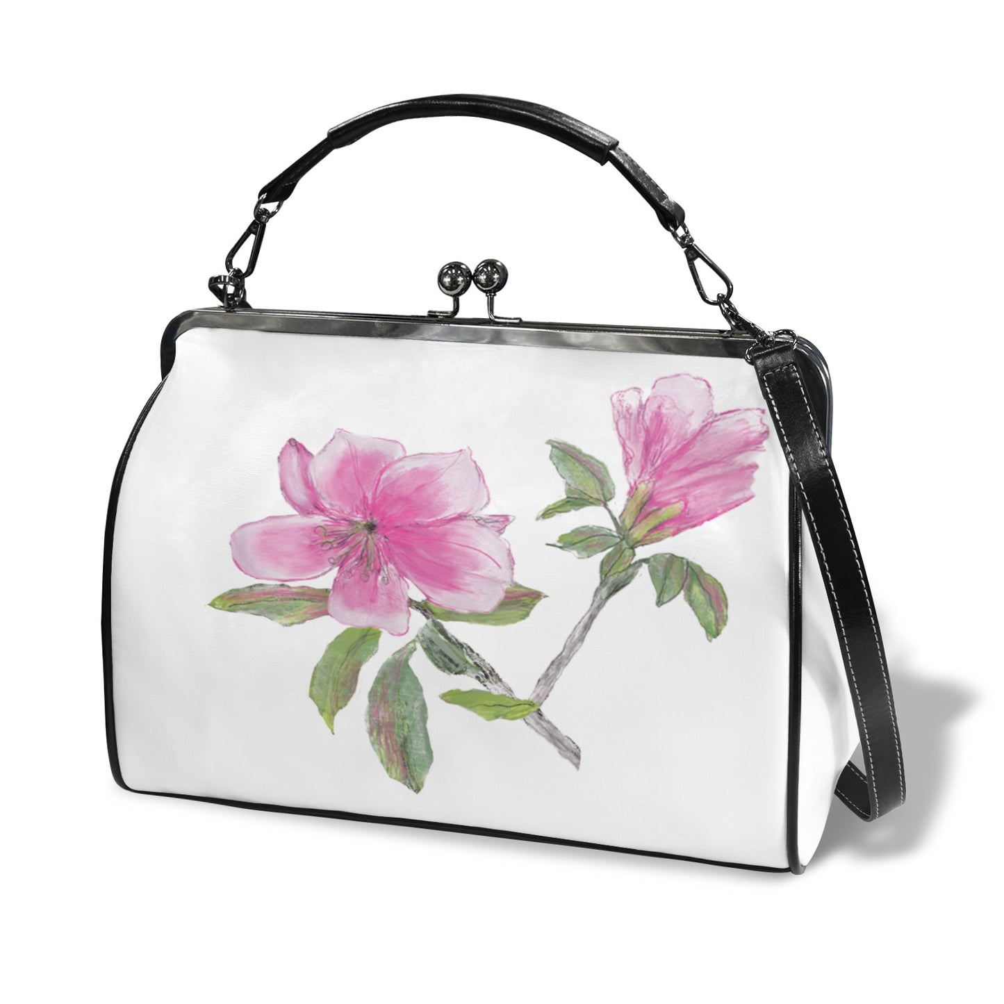La Collection Fleur | Watercolor Kisslock Handbag