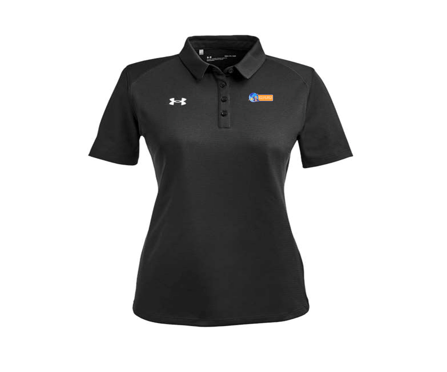 Womens Bitcoinben.io HORIZONTAL Logo Under Armour 1370431 Polo Shirt (Copy)