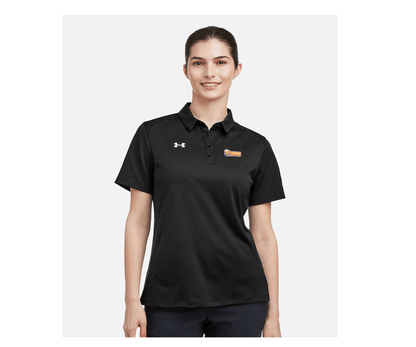 Womens Bitcoin Ben Crypto Club Las Vegas  Horizontal Logo Under Armour 1370431 Polo Shirt