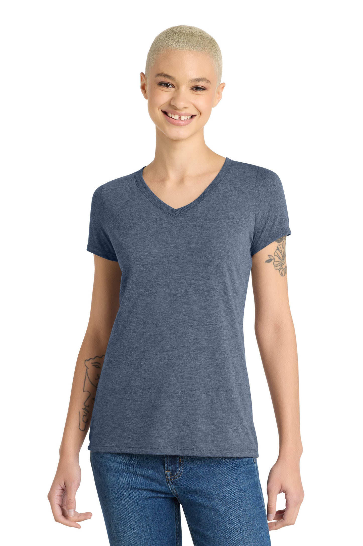 Allvitae V Neck Shorter V Neck T Shirt