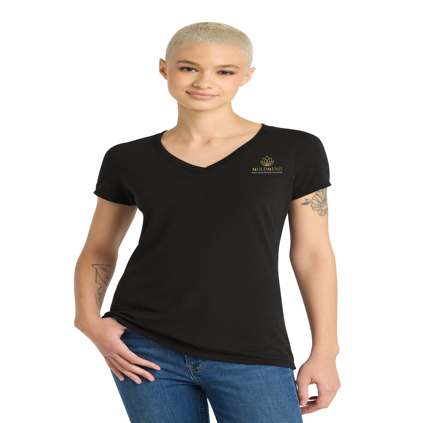 MoldMend DT1350L Women's V Neck Tshirts