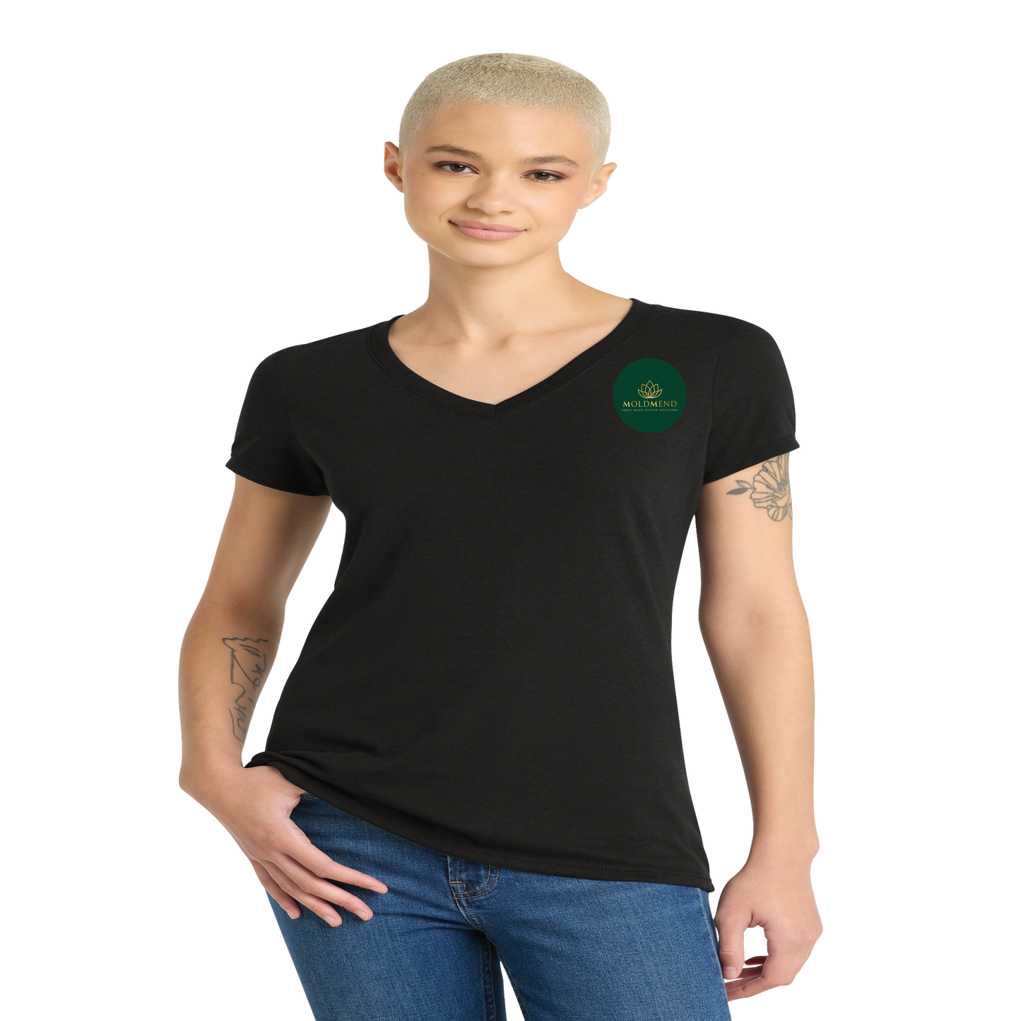 MoldMend DT1350L Women's V Neck Tshirts