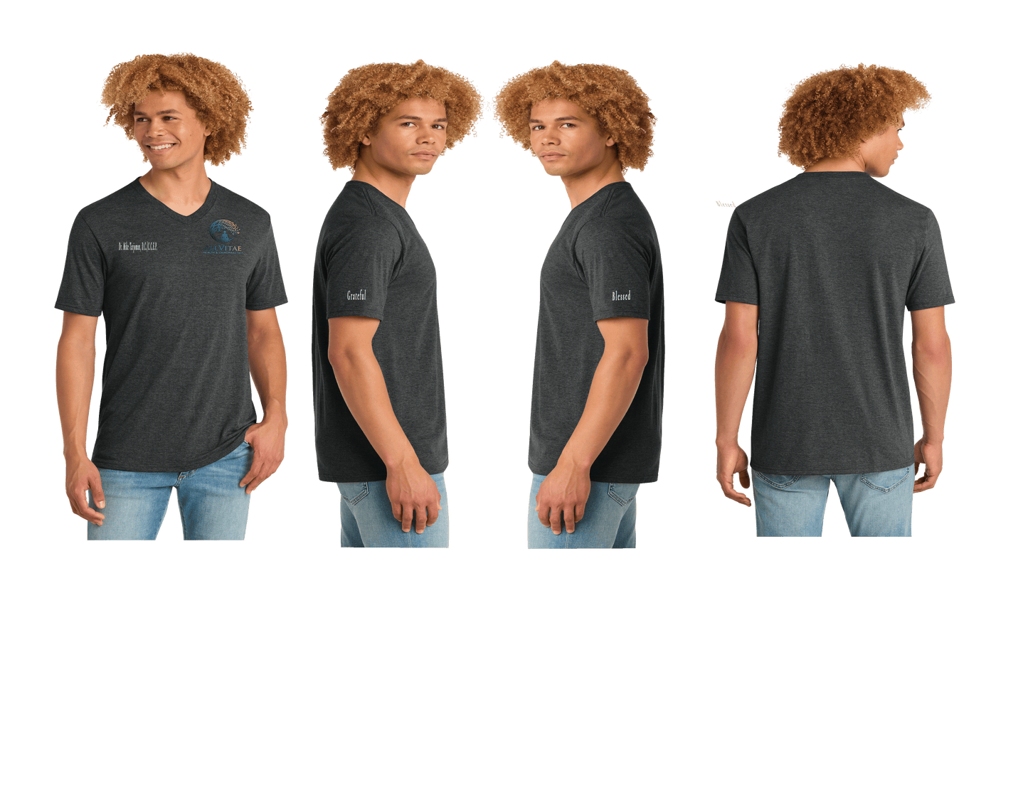 V Neck Allvitae T Shirts Men