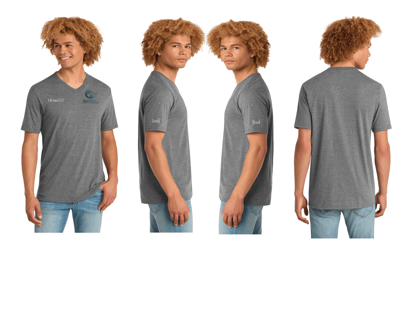 V Neck Allvitae T Shirts Men
