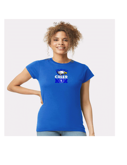 ELHS TShirt Cheer Mom Cheerleader with Cheerleader Silhouette