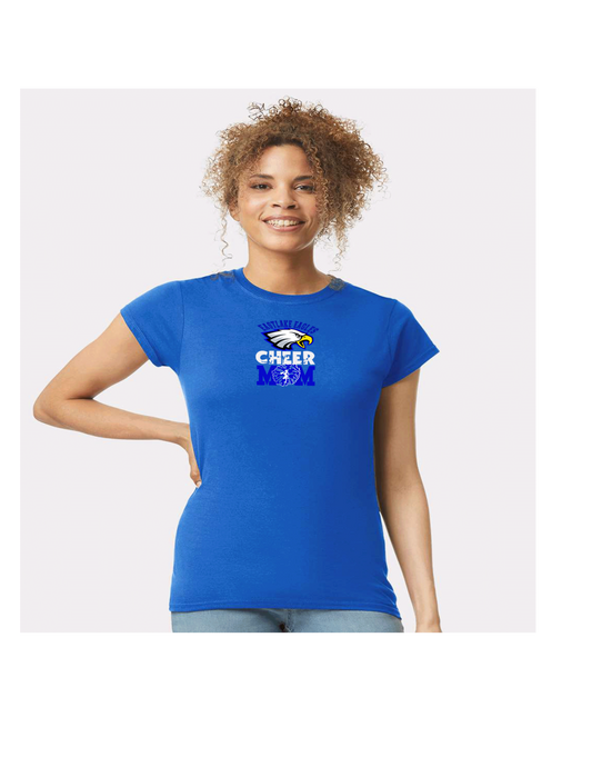 ELHS TShirt Cheer Mom Cheerleader with Cheerleader Silhouette