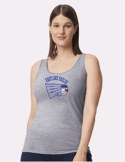 ELHS LADIES Tank Top Cheer MOM Espresso
