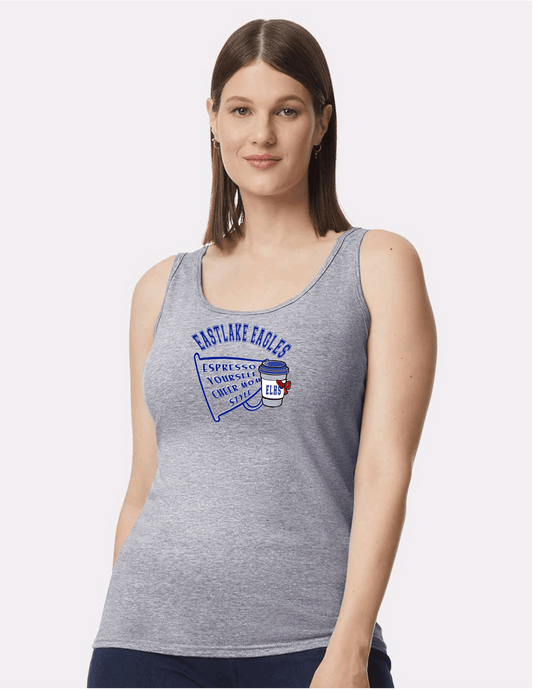 ELHS LADIES Tank Top Cheer MOM Espresso