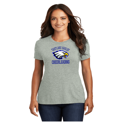 Heather Gray ELHS Logo on UNISEX District ® Perfect Tri®Tee. DM130 Bulk Order 50 Shirts