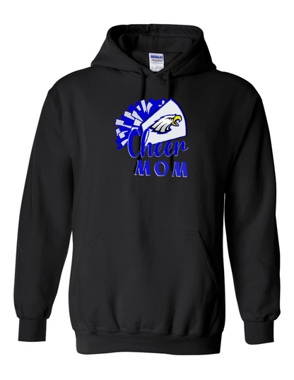ELHS  Heavy Weight HoodieCheer MOM with Megaphone and Eagle