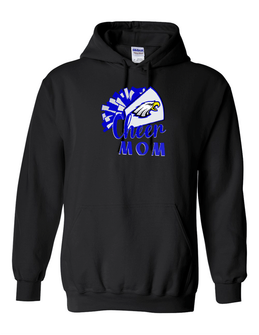 ELHS  Heavy Weight HoodieCheer MOM with Megaphone and Eagle