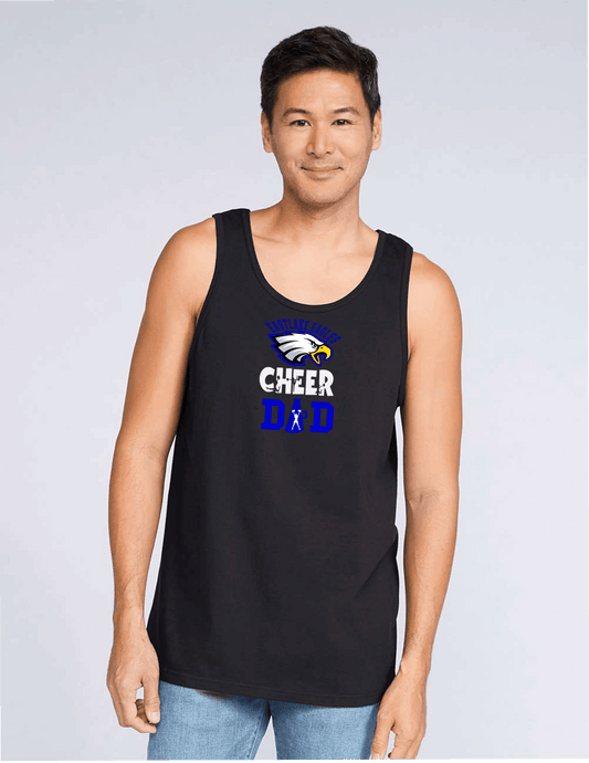 ELHS Tank Top Cheer Dad with Silhouette