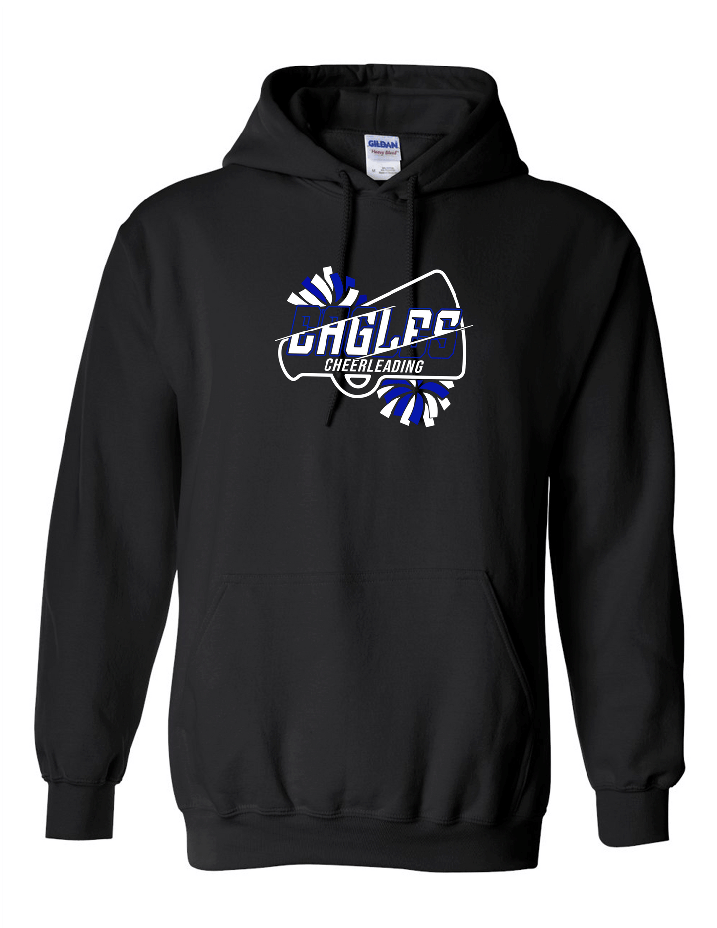ELHS Heavy Weight Hoodie Cheer Eagle Cut Out