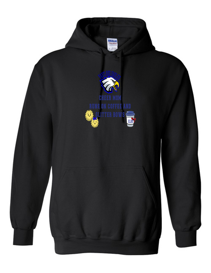 ELHS  Heavy Weight HoodieCheer MOM Coffee with Bows