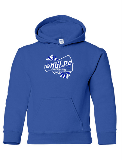 ELHS YOUTH Cheer Heavy Blend Hoodie Eagle Cutout