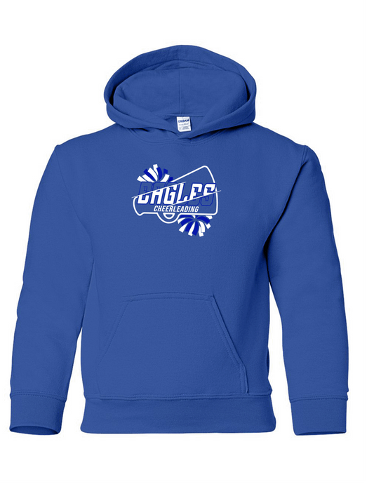 ELHS YOUTH Cheer Heavy Blend Hoodie Eagle Cutout