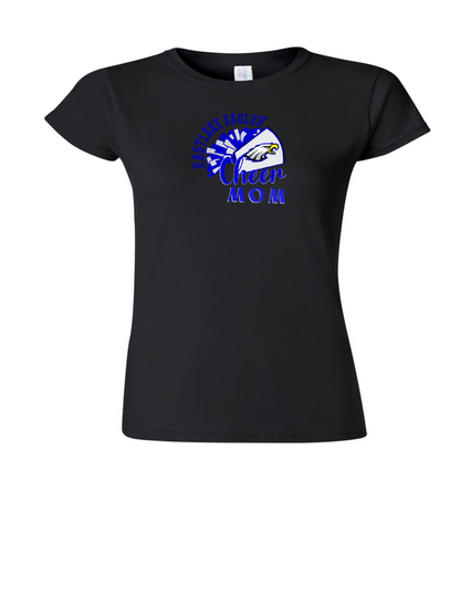 ELHS Ladies' TShirt Cheer Mom Cheerleader with Megaphone