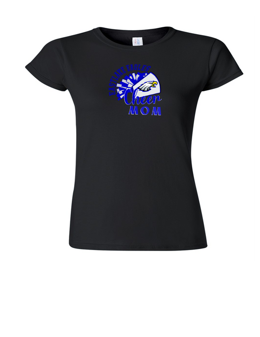 ELHS Ladies' TShirt Cheer Mom Cheerleader with Megaphone