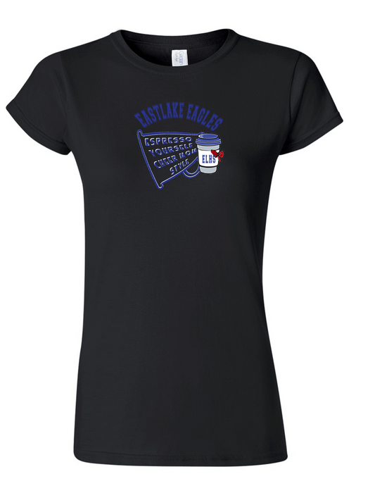 ELHS TShirt Cheer Mom Espresso