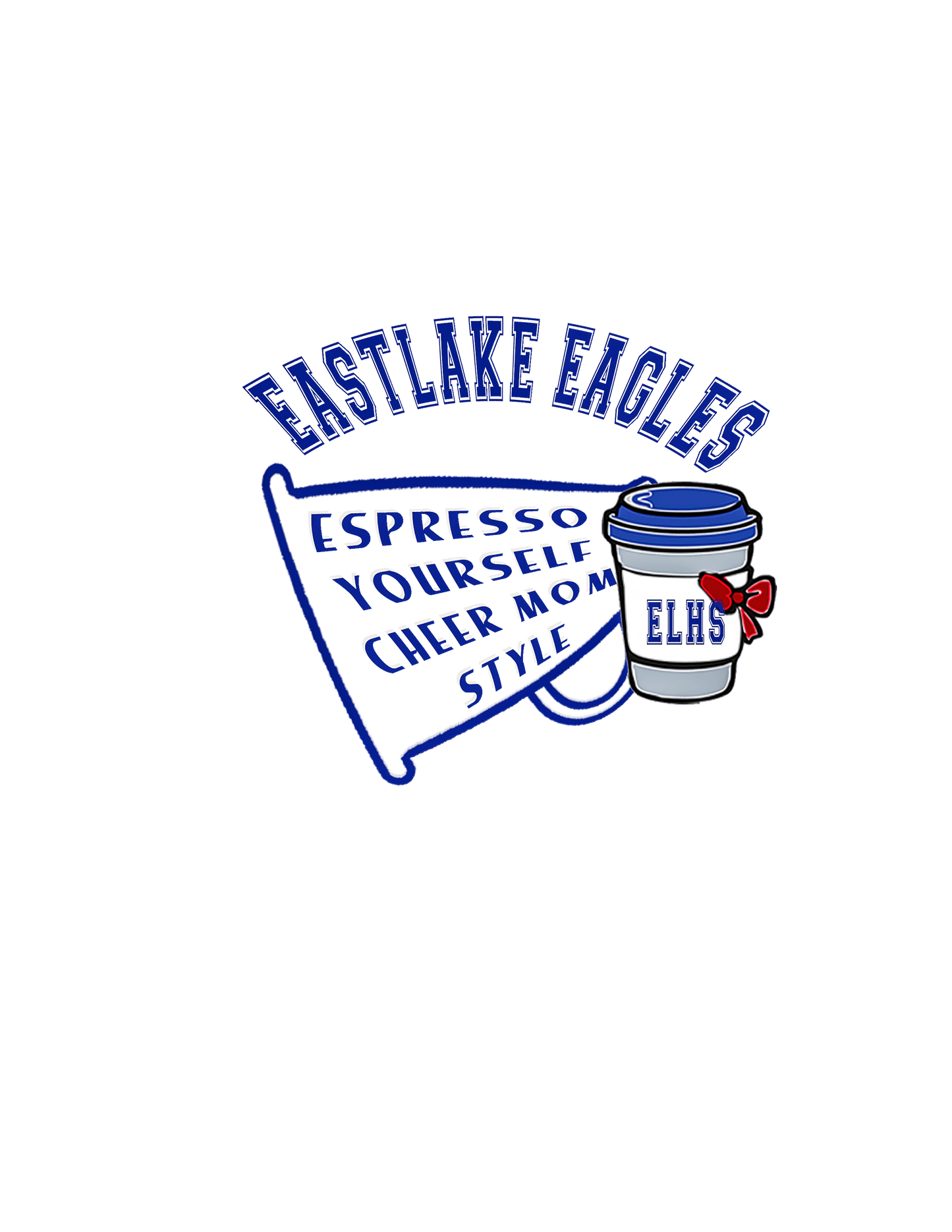 ELHS Cheer Long Sleeve Cheer Mom Espresso Yourself