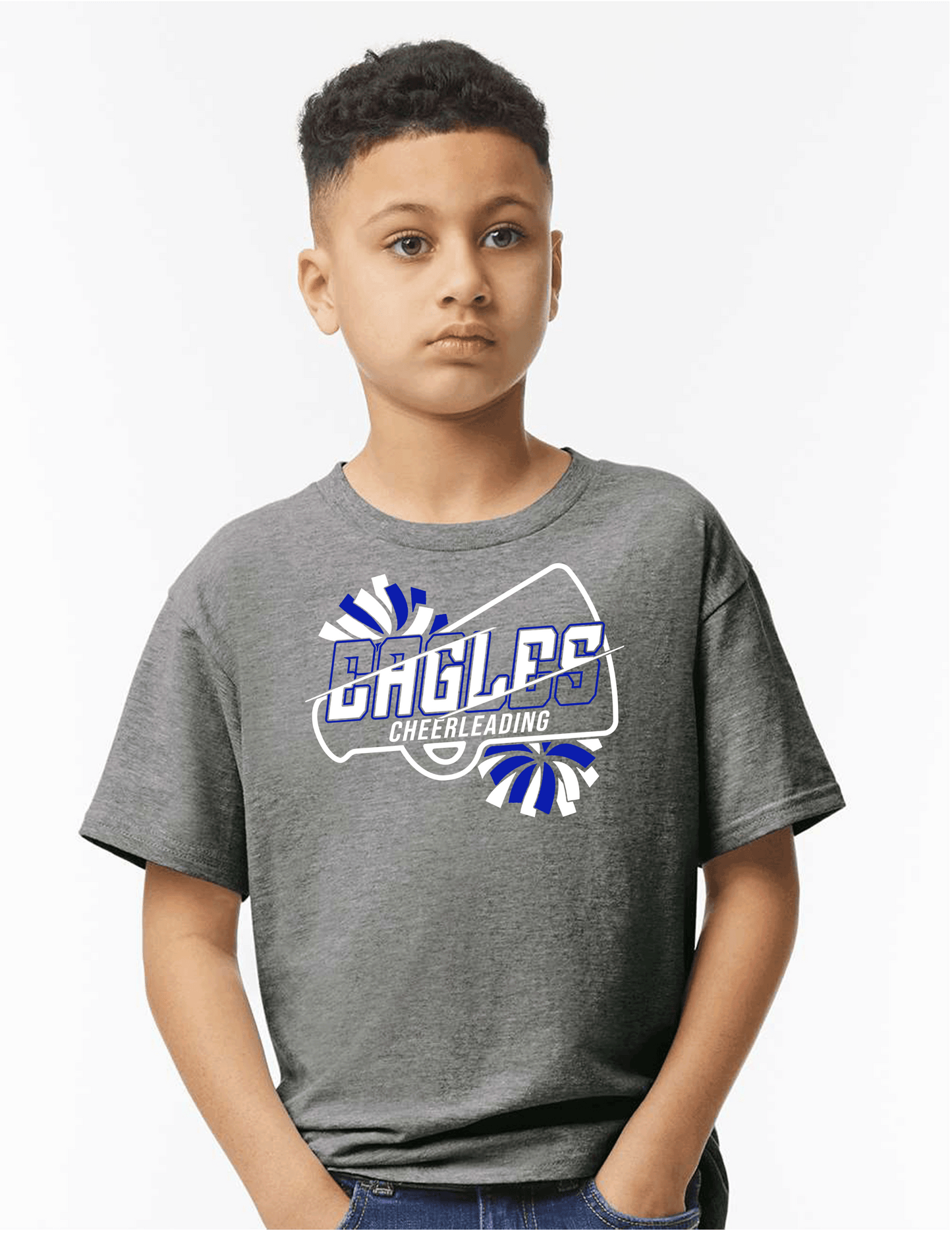 ELHS TShirt Cheer Youth Eagles Cutout