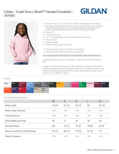 ELHS Heavy Weight Hoodie Cheer Eagle Cut Out