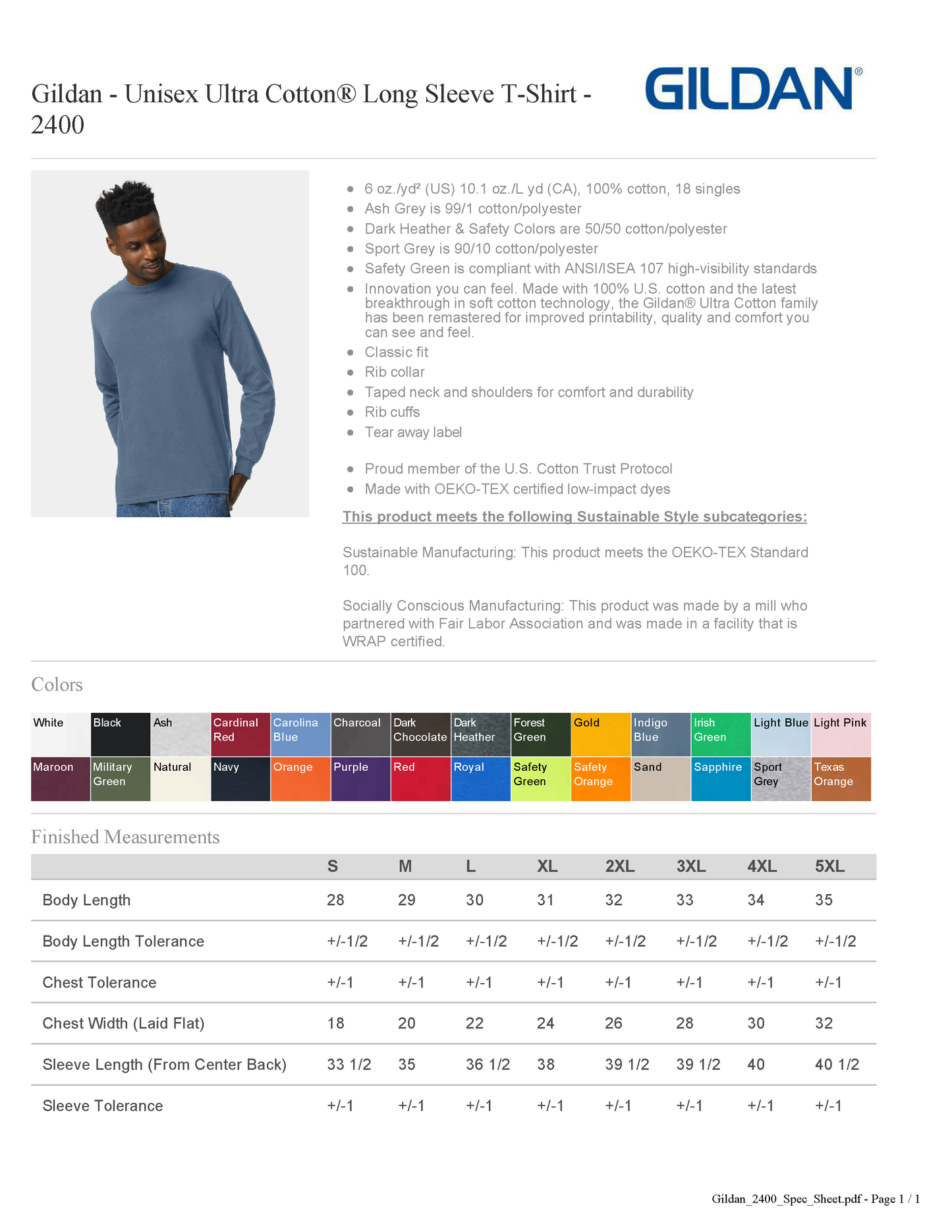 ELHS Long Sleeve Cheer Dad with Silhouette