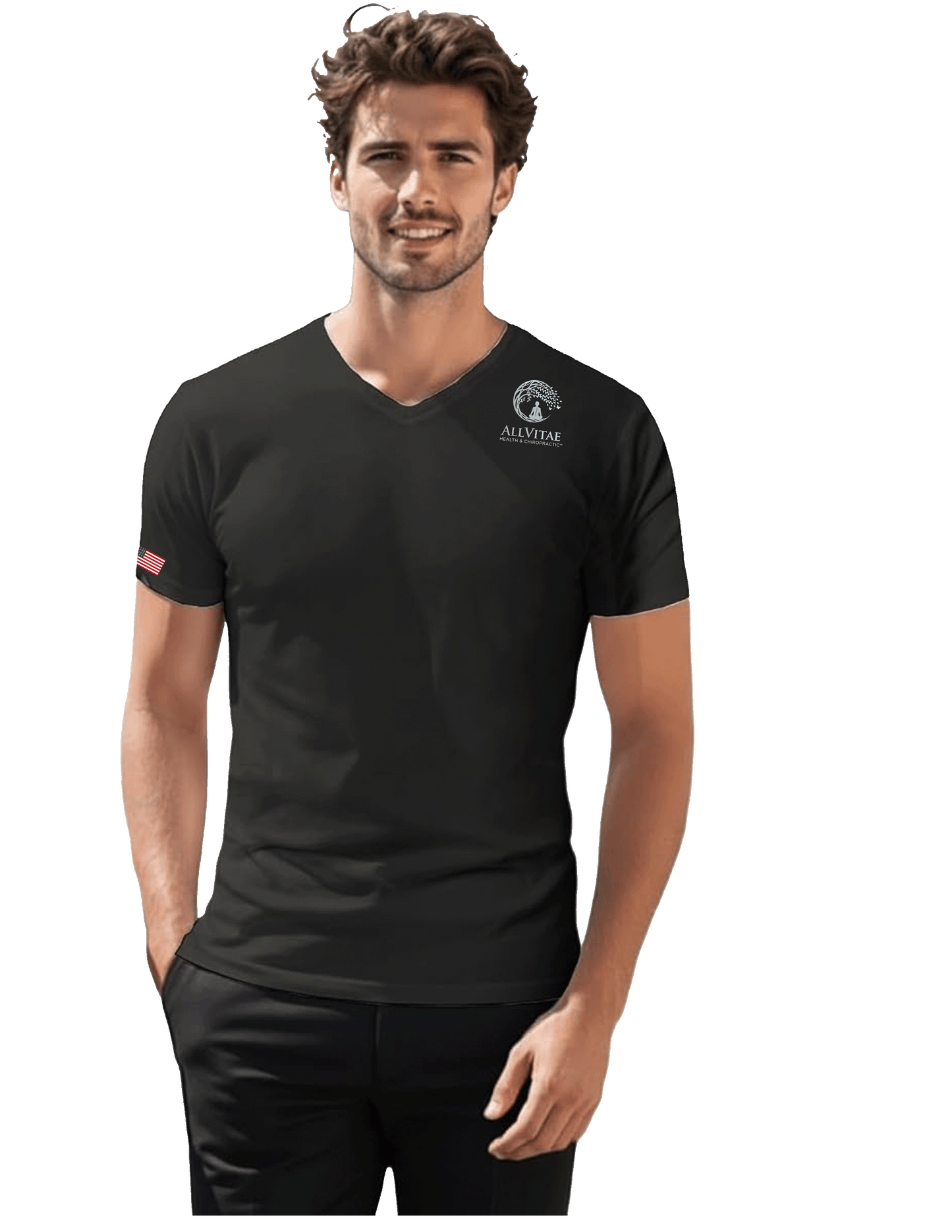 Allvitae H2H Men's Muscle Shirt V Neck Slim Fit Military Green, Black,  Charcoal & Sand Colors