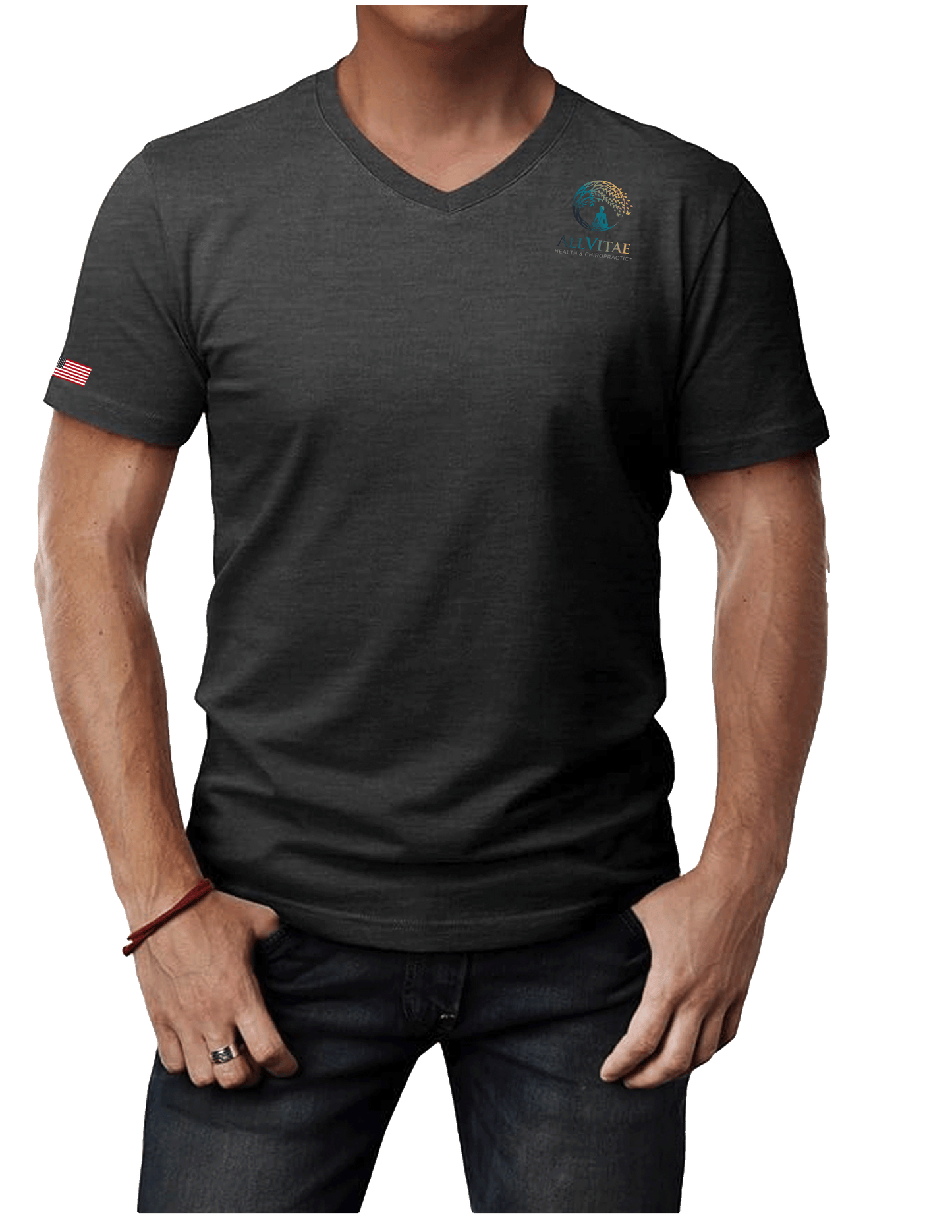 Allvitae H2H Men's Muscle Shirt V Neck Slim Fit Military Green, Black,  Charcoal & Sand Colors