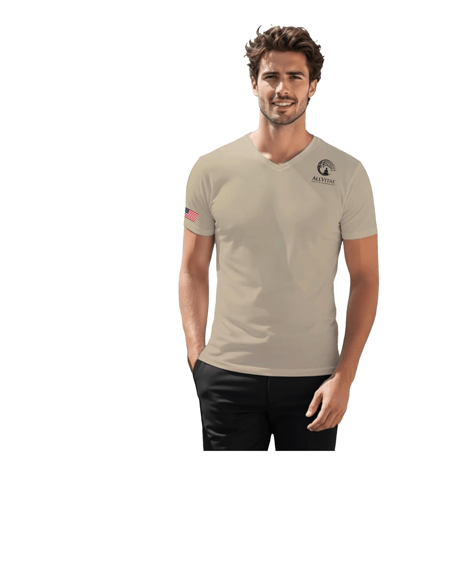 Allvitae H2H Men's Muscle Shirt V Neck Slim Fit Military Green, Black,  Charcoal & Sand Colors