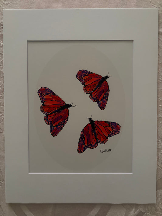 Dance of the Monarchs Art Print