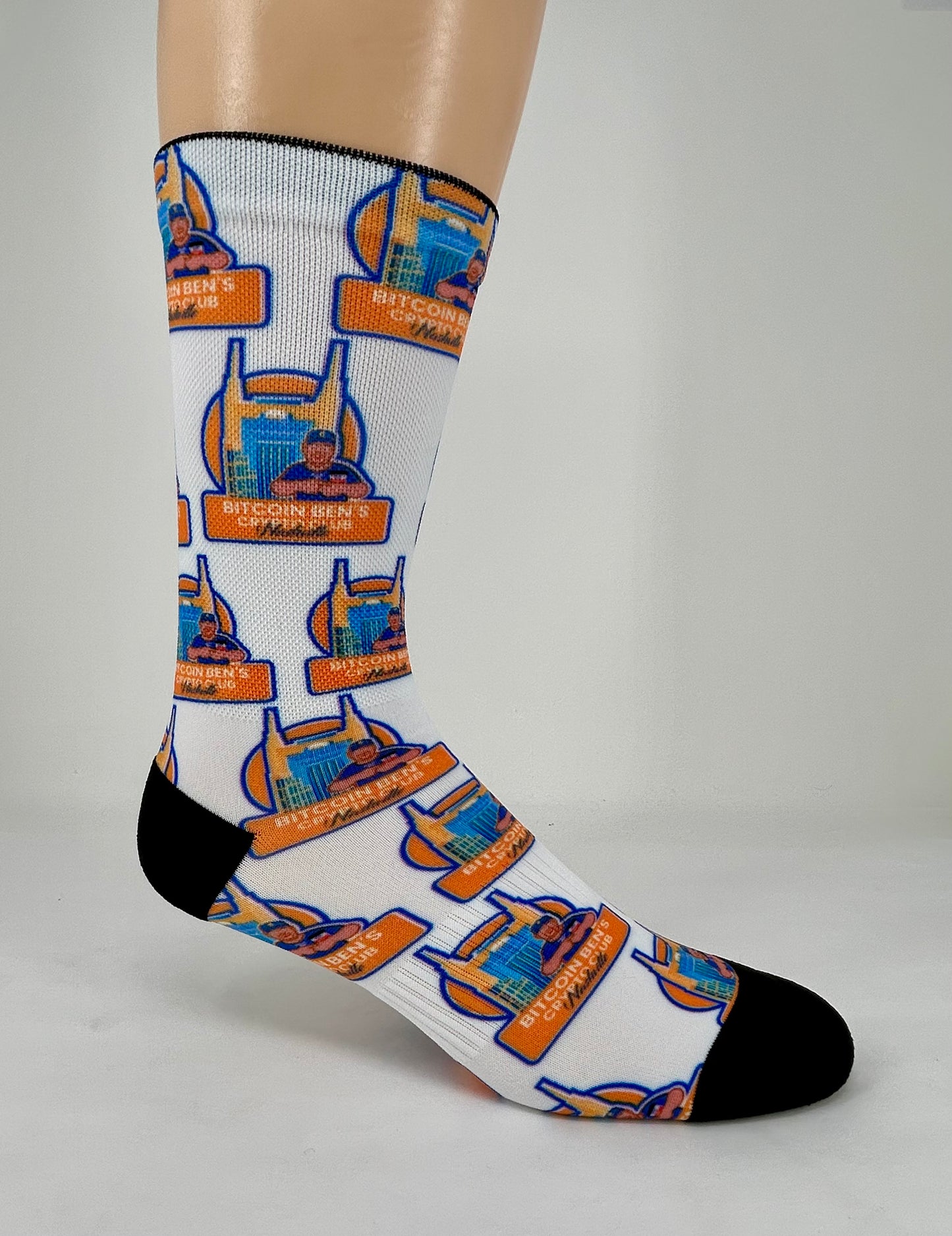 BBCC Nashville Custom Logo Performance Crew Socks - One Size