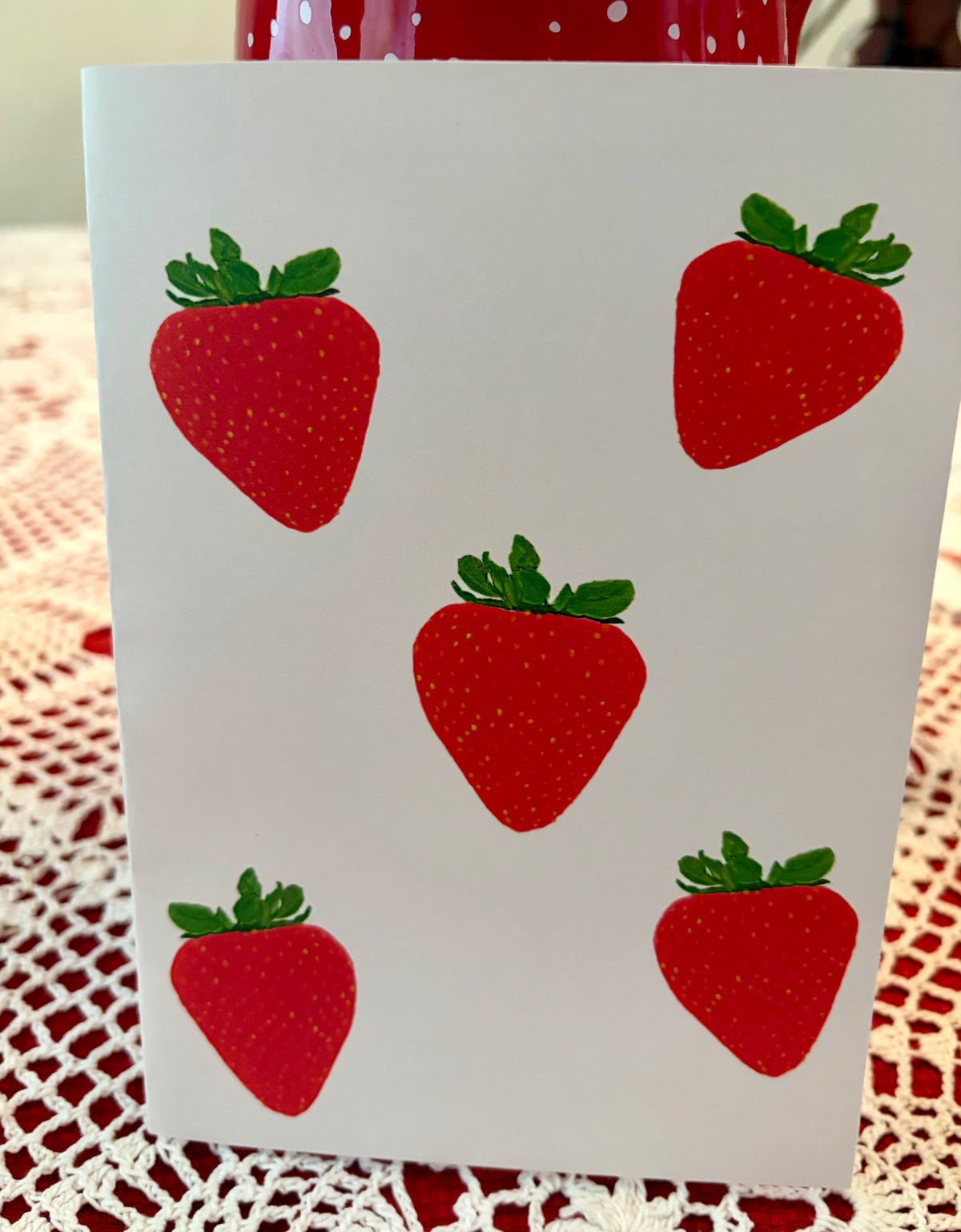 Sweet Strawberry Treat Greeting Card