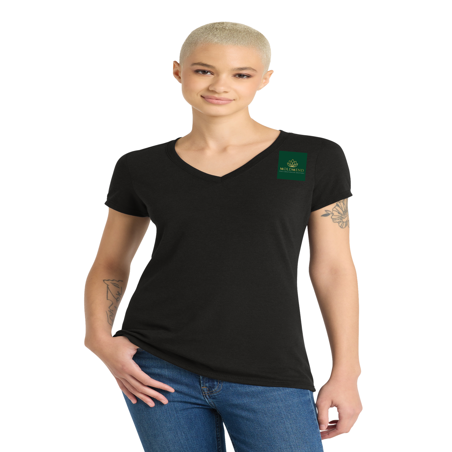MoldMend DT1350L Women's V Neck Tshirts