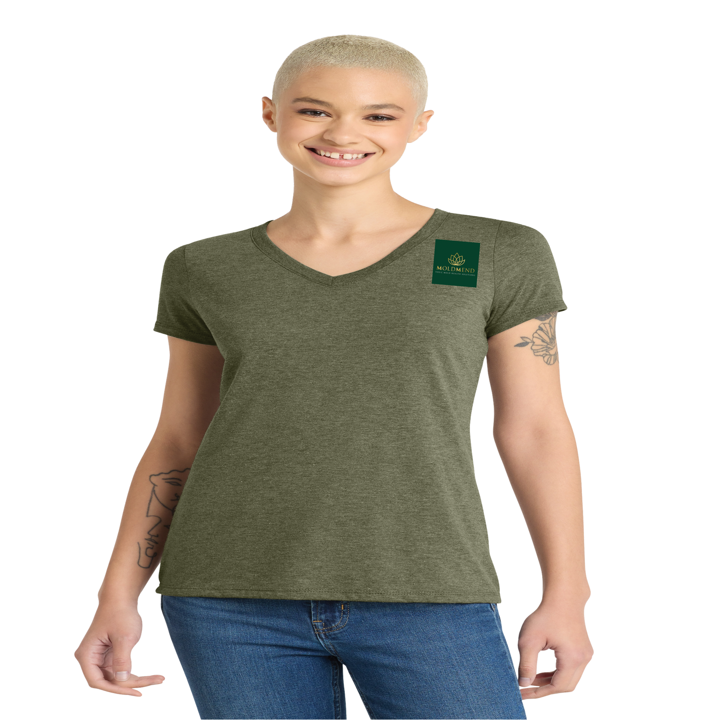 MoldMend DT1350L Women's V Neck Tshirts